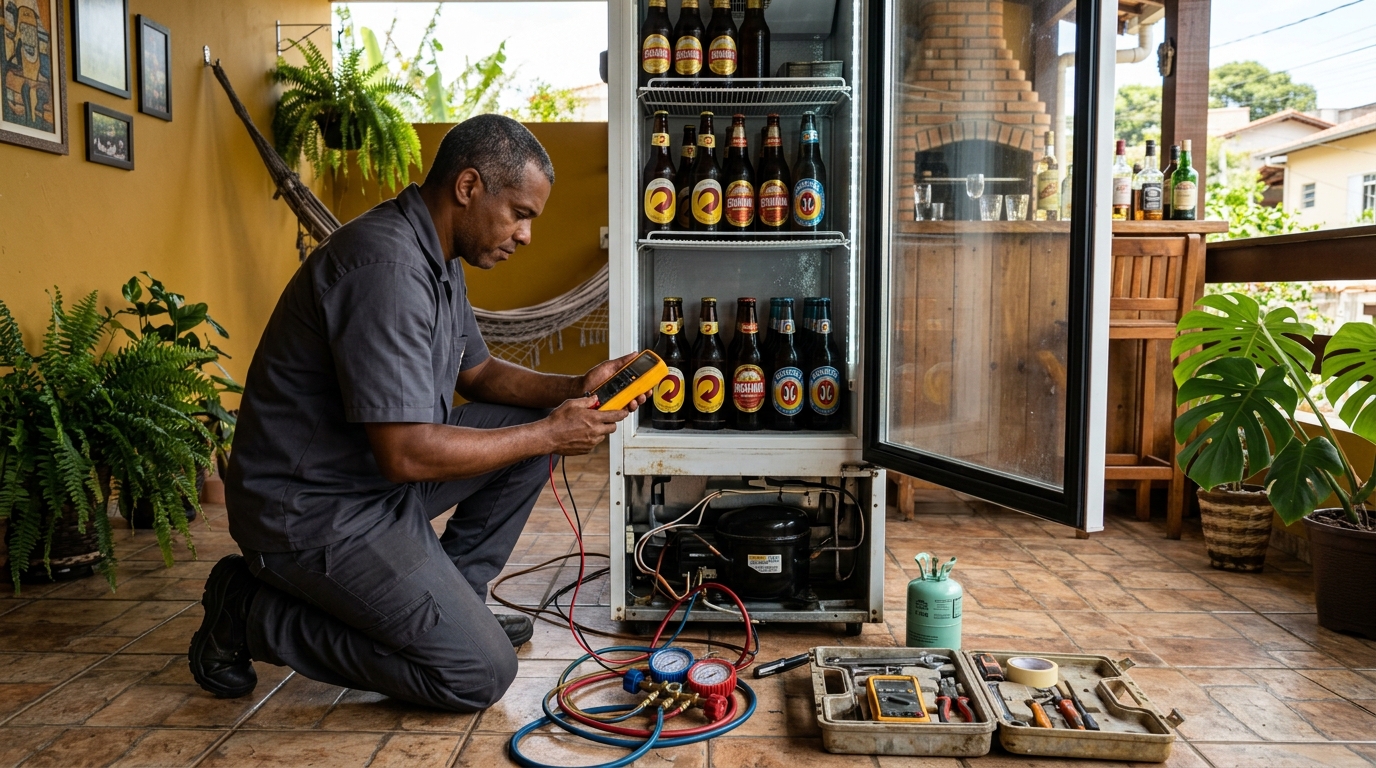 Reparo de Cervejeira Residencial no Ipê, Belo Horizonte‑MG
